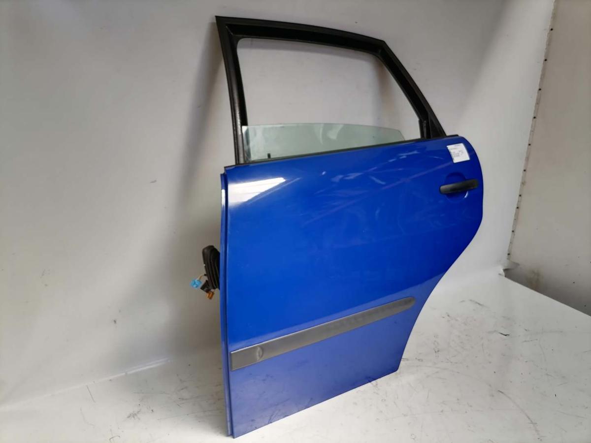 Seat Ibiza 6L original Tür hinten links LS5G Azul Swing Blue Bj.2003